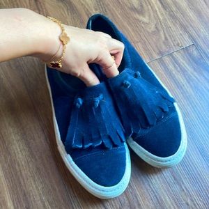 Zara suede loafers